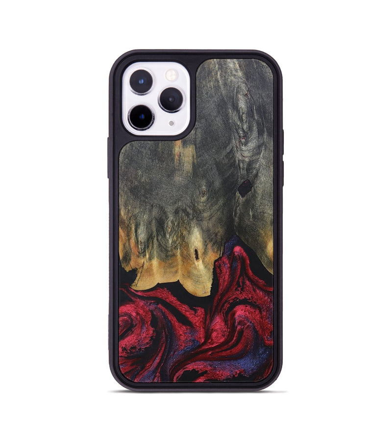 iPhone 11 Pro Wood+Resin Phone Case - Joaquin (Red, 684102)