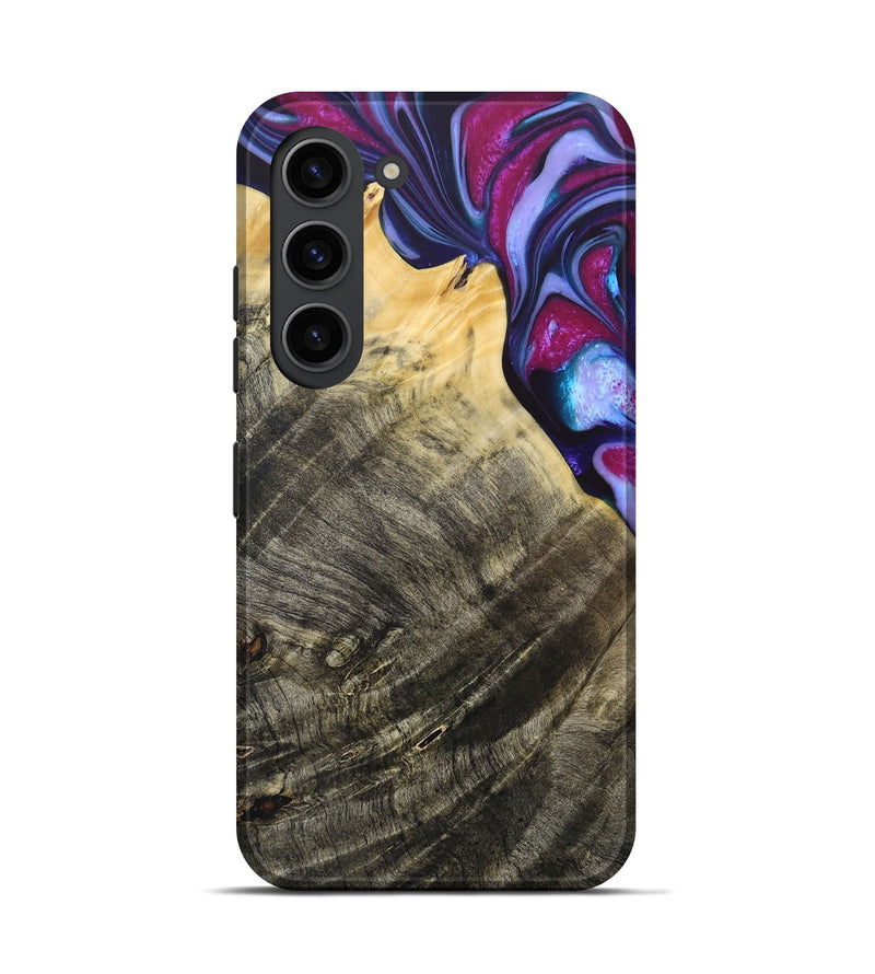 Galaxy S23 Wood+Resin Live Edge Phone Case - Eugene (Purple, 684169)