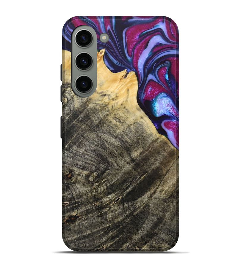 Galaxy S23 Plus Wood+Resin Live Edge Phone Case - Eugene (Purple, 684169)