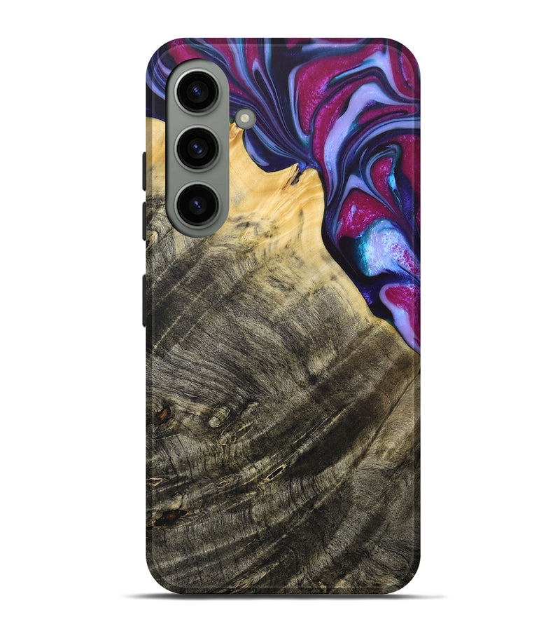 Galaxy S24 Plus Wood+Resin Live Edge Phone Case - Eugene (Purple, 684169)