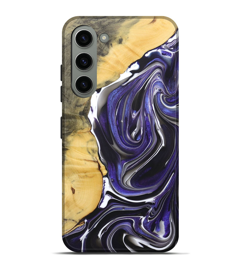 Galaxy S23 Plus Wood+Resin Live Edge Phone Case - Kelli (Purple, 684373)