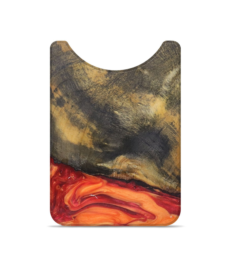 Live Edge Wood+Resin Wallet - Caitlin (Red, 684549)