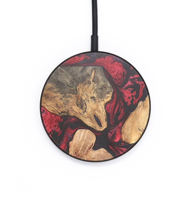 Circle Wood+Resin Wireless Charger - Kimberly (Red, 684567)