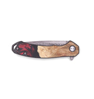 EDC Wood+Resin Pocket Knife - Tina (Red, 684599)