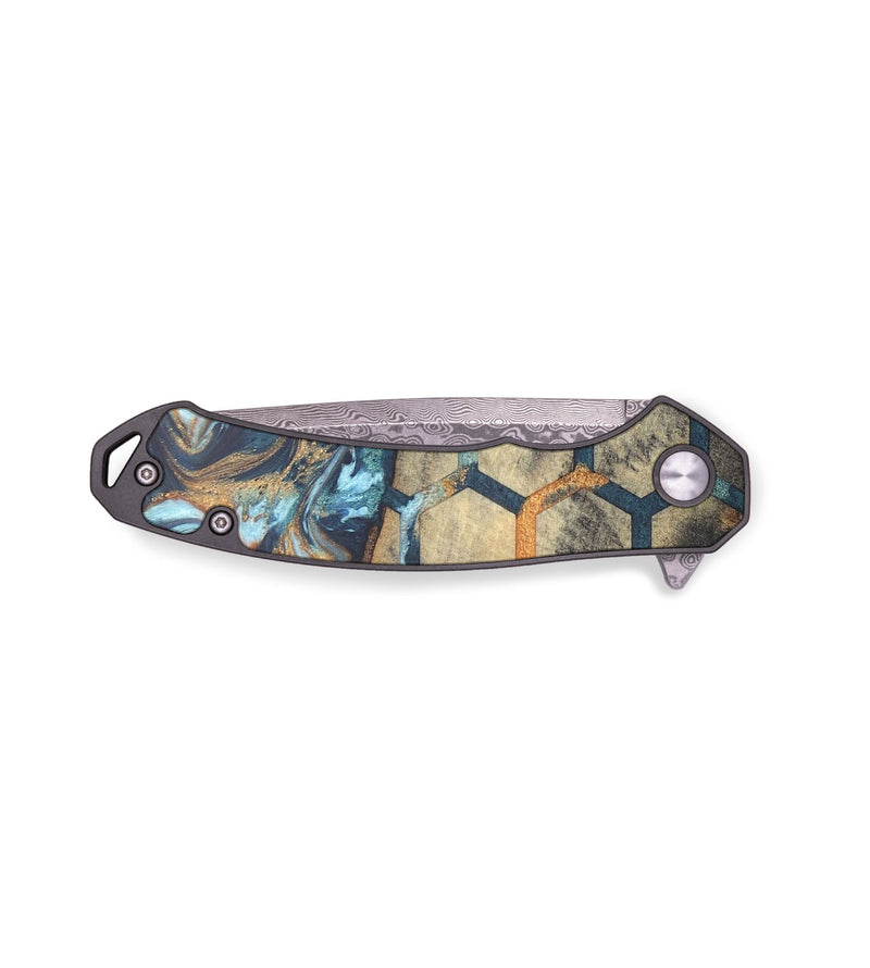 EDC Wood+Resin Pocket Knife - Jarod (Pattern, 684622)