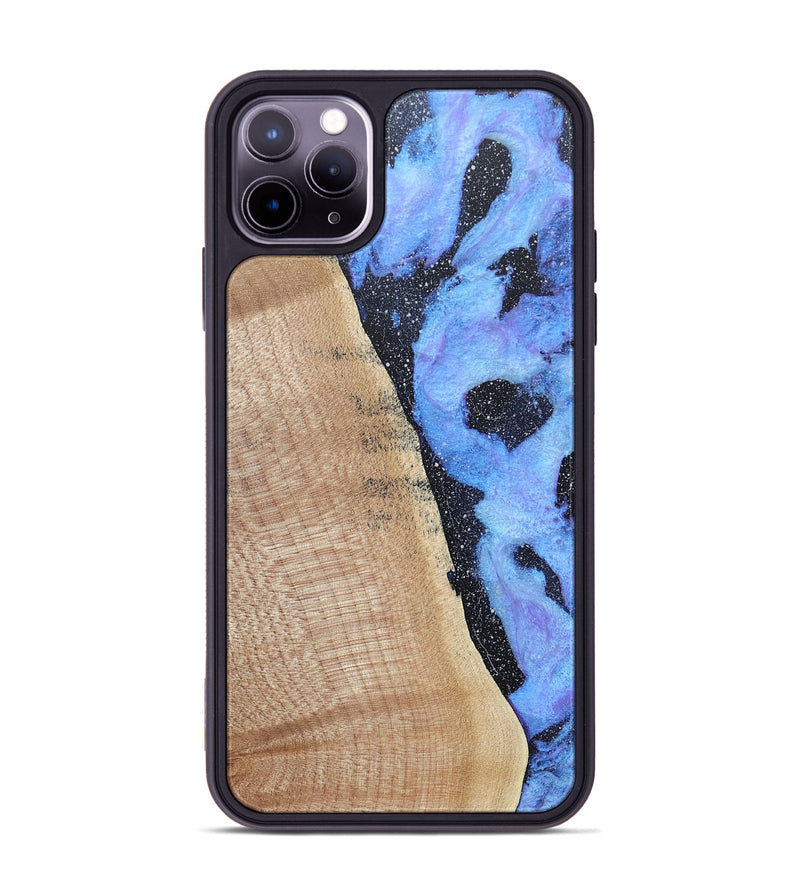 iPhone 11 Pro Max Wood+Resin Phone Case - Miles (Cosmos, 685090)