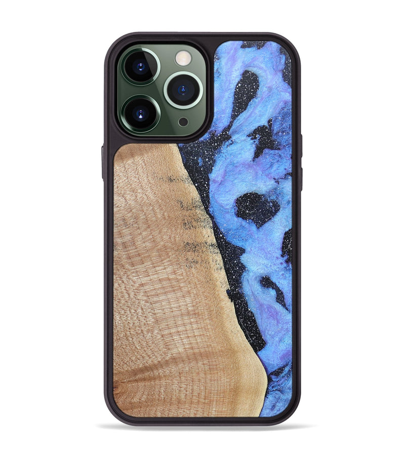 iPhone 13 Pro Max Wood+Resin Phone Case - Miles (Cosmos, 685090)