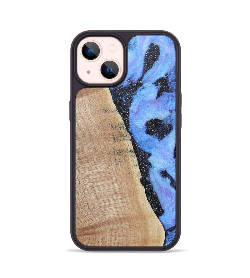 iPhone 14 Wood+Resin Phone Case - Miles (Cosmos, 685090)