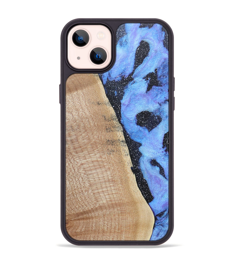 iPhone 14 Plus Wood+Resin Phone Case - Miles (Cosmos, 685090)