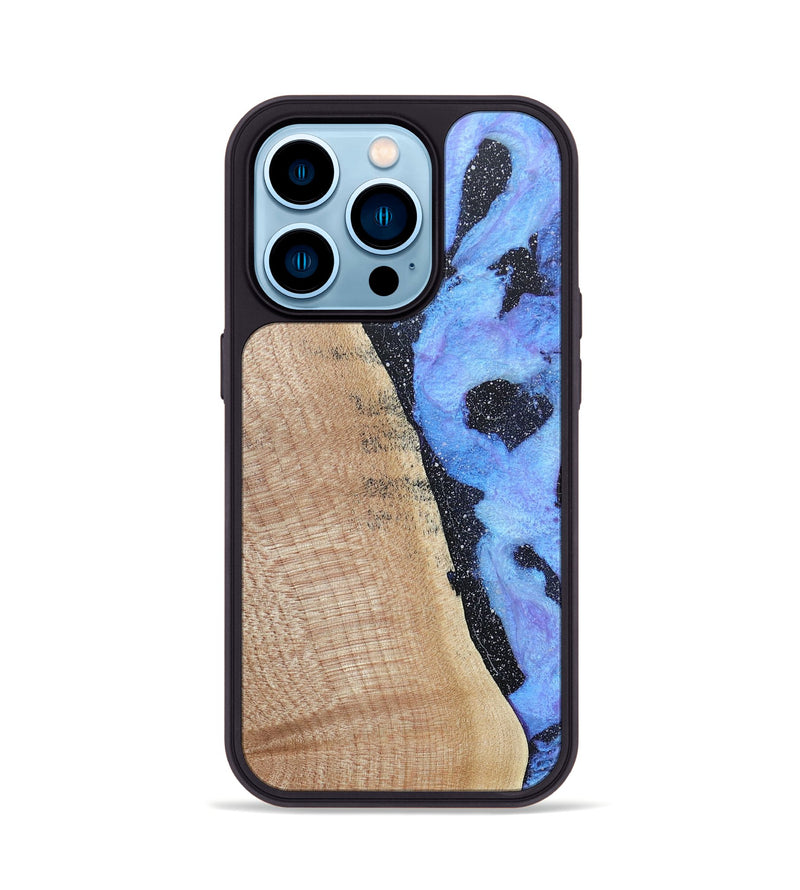 iPhone 14 Pro Wood+Resin Phone Case - Miles (Cosmos, 685090)