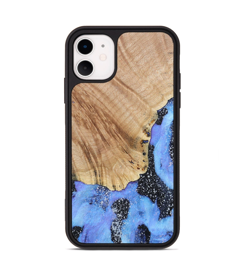 iPhone 11 Wood+Resin Phone Case - Don (Cosmos, 685116)