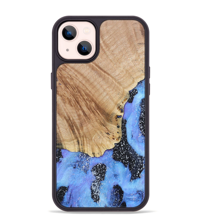 iPhone 14 Plus Wood+Resin Phone Case - Don (Cosmos, 685116)