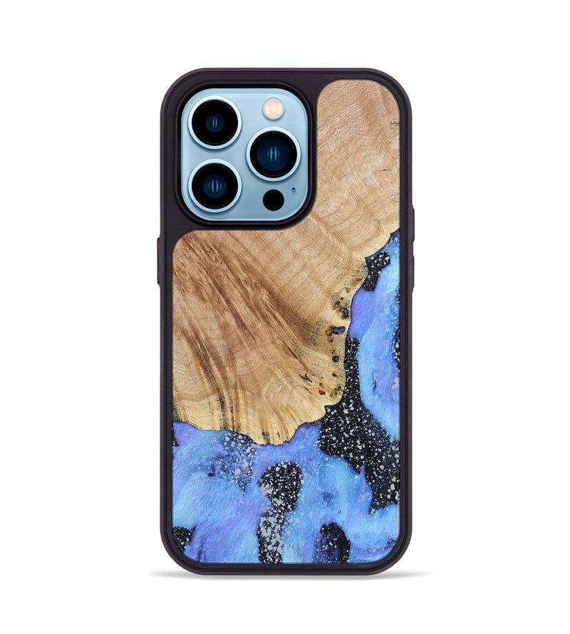 iPhone 14 Pro Wood+Resin Phone Case - Don (Cosmos, 685116)