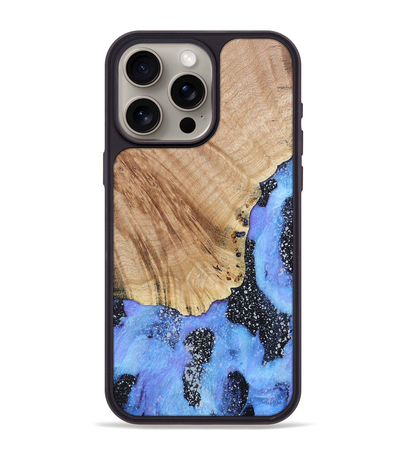 iPhone 15 Pro Max Wood+Resin Phone Case - Don (Cosmos, 685116)