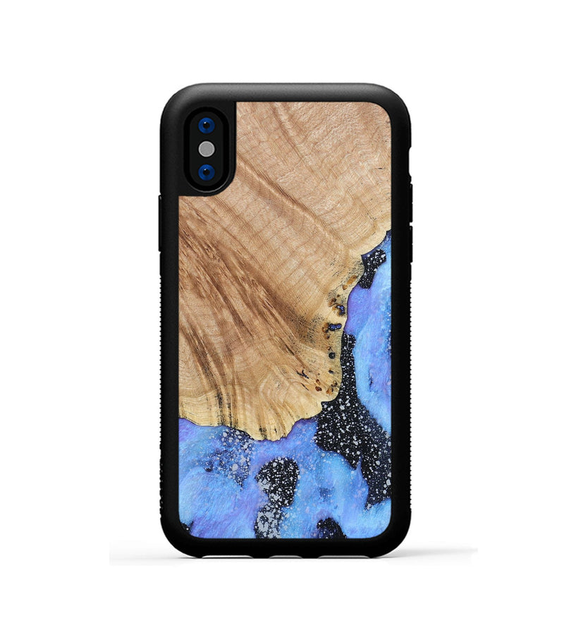 iPhone Xs Wood+Resin Phone Case - Don (Cosmos, 685116)