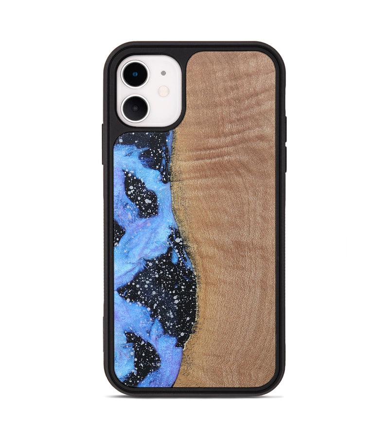 iPhone 11 Wood+Resin Phone Case - Ali (Cosmos, 685119)