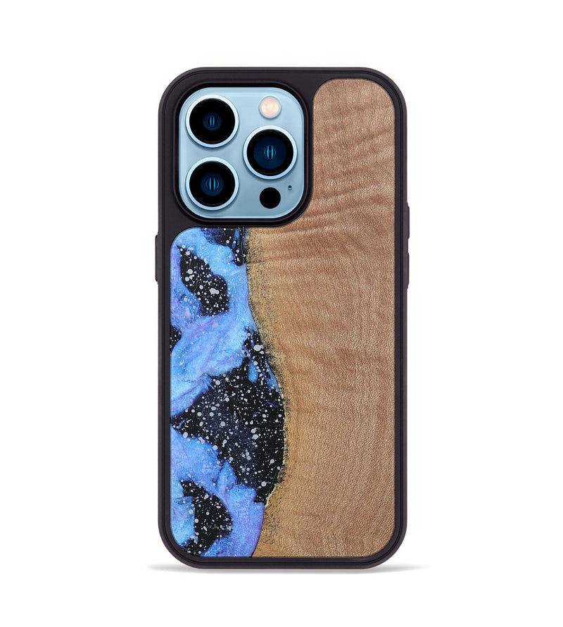 iPhone 14 Pro Wood+Resin Phone Case - Ali (Cosmos, 685119)