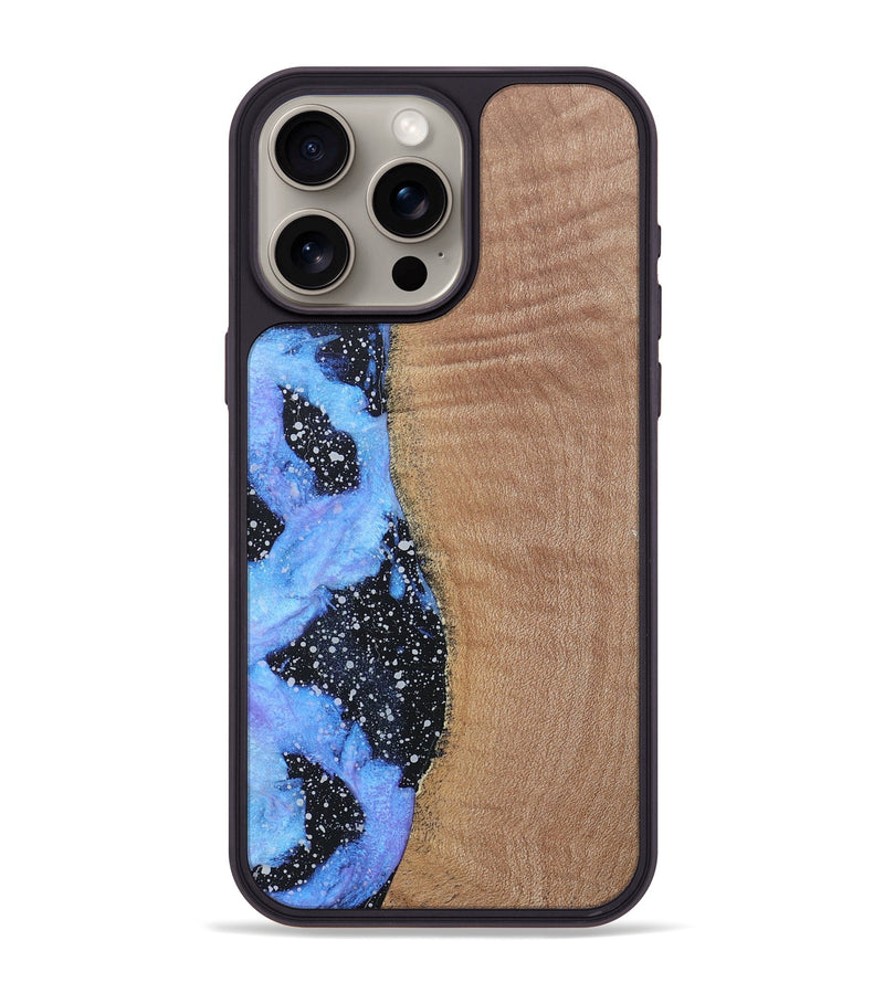 iPhone 15 Pro Max Wood+Resin Phone Case - Ali (Cosmos, 685119)