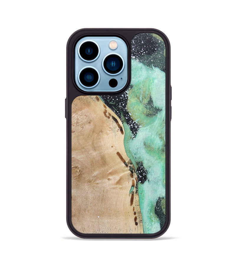 iPhone 14 Pro Wood+Resin Phone Case - Abel (Cosmos, 685128)