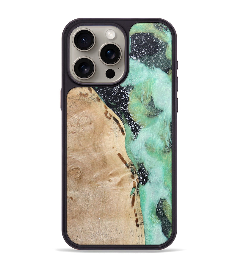 iPhone 15 Pro Max Wood+Resin Phone Case - Abel (Cosmos, 685128)