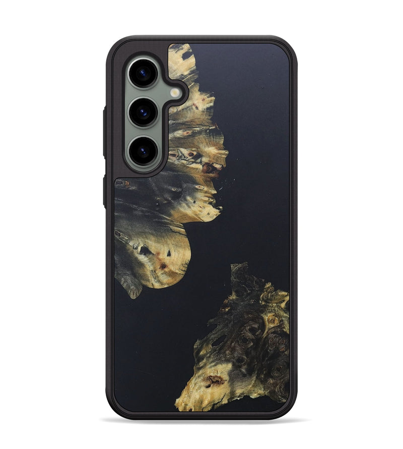 Galaxy S24 Plus Wood+Resin Phone Case - Tobias (Pure Black, 685297)