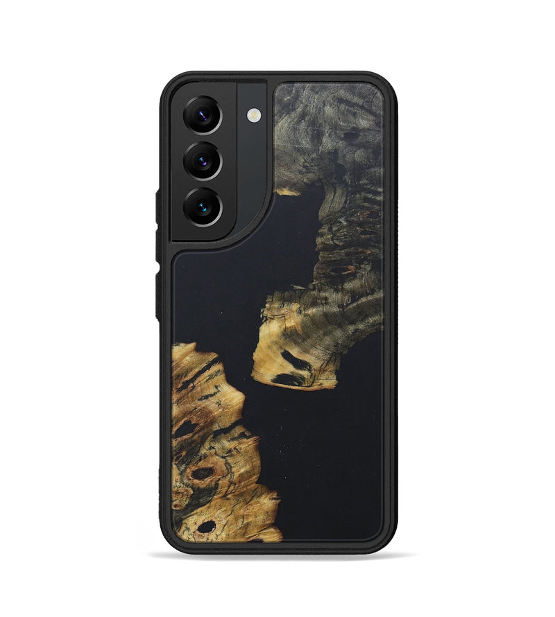 Galaxy S22 Wood+Resin Phone Case - August (Pure Black, 685317)