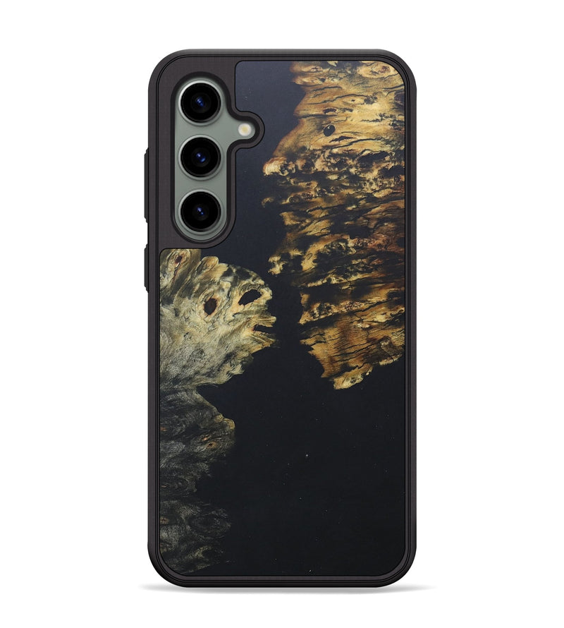 Galaxy S24 Plus Wood+Resin Phone Case - Karina (Pure Black, 685324)