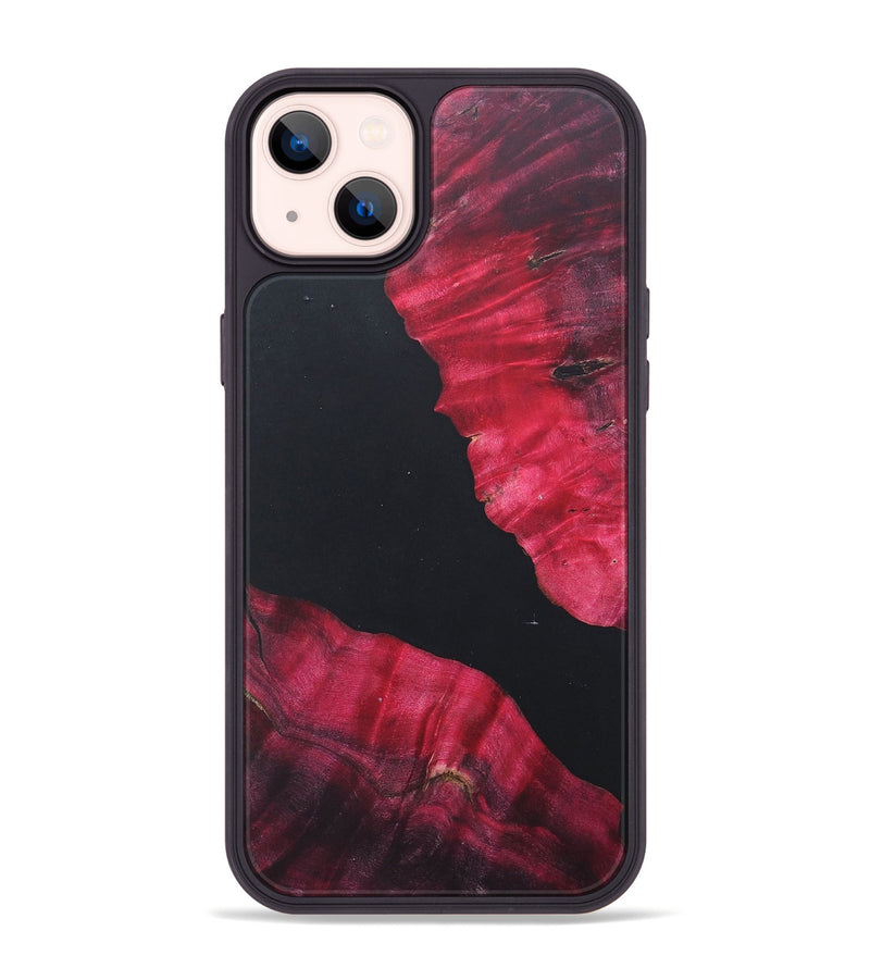 iPhone 14 Plus Wood+Resin Phone Case - Colby (Pure Black, 685325)