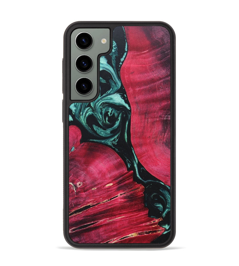 Galaxy S23 Plus Wood+Resin Phone Case - Terrell (Green, 685509)