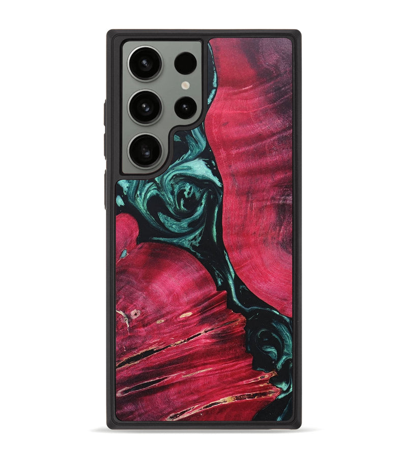 Galaxy S23 Ultra Wood+Resin Phone Case - Terrell (Green, 685509)