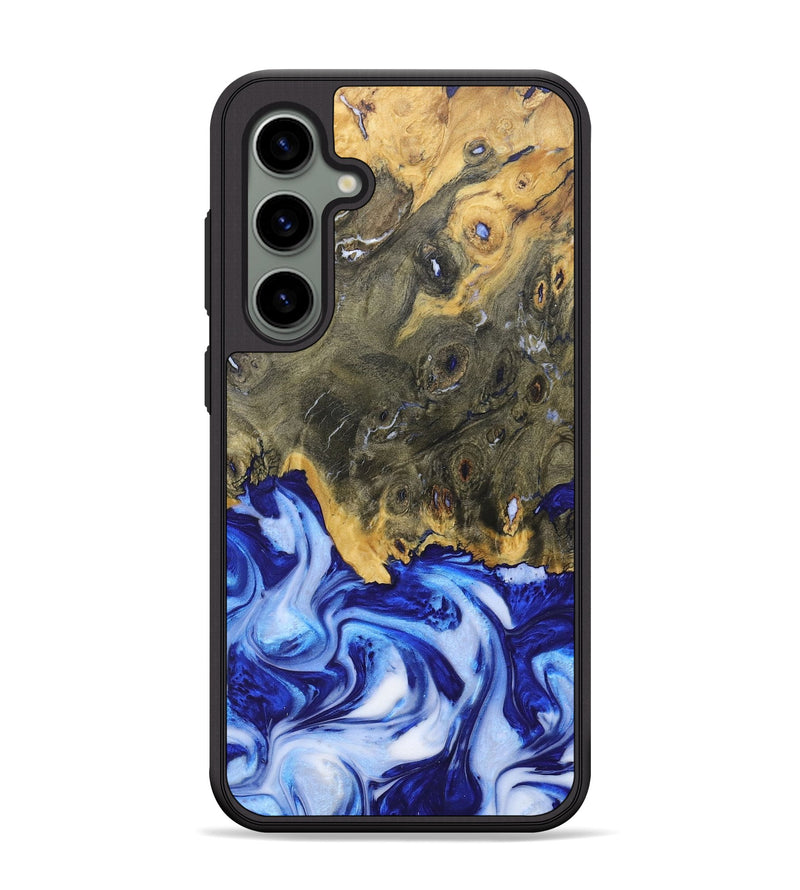 Galaxy S24 Plus Wood+Resin Phone Case - Juanita (Blue, 685527)
