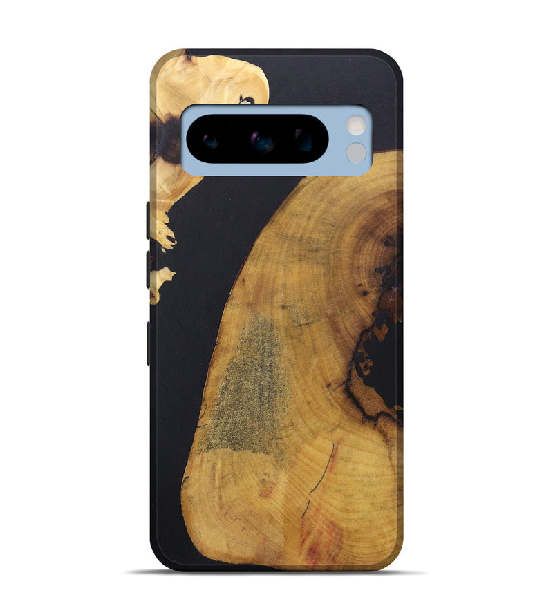 Pixel 8 Pro Wood+Resin Live Edge Phone Case - Morgan (Pure Black, 685612)