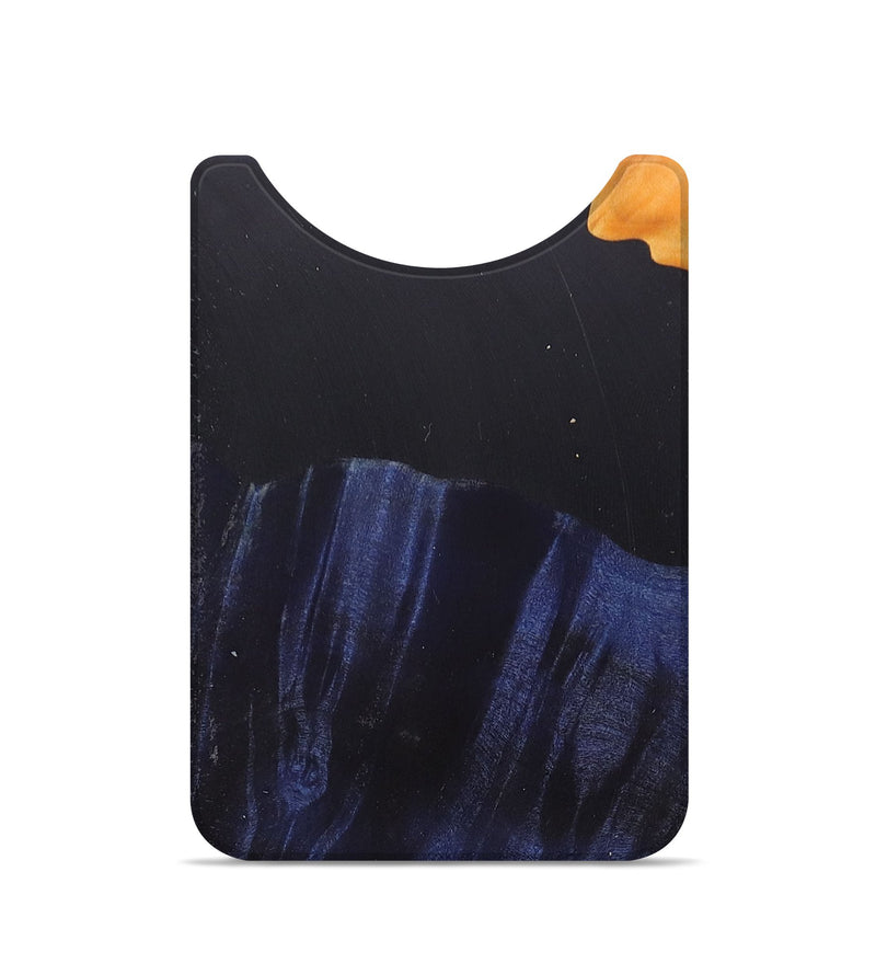 Live Edge Wood+Resin Wallet - Everly (Pure Black, 685624)