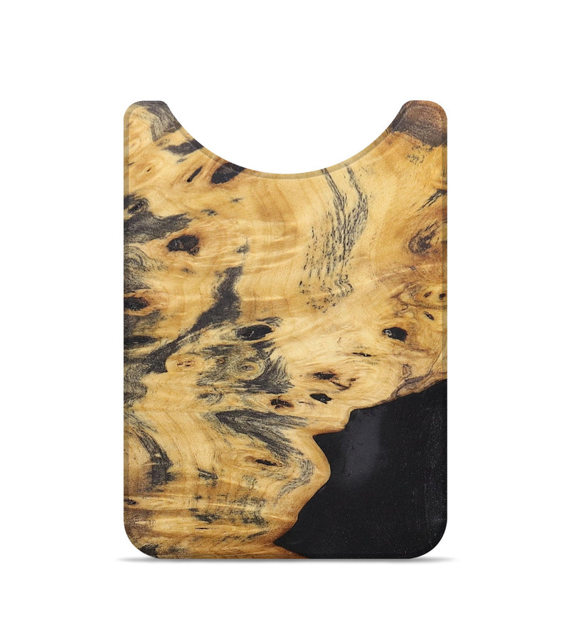 Live Edge Wood+Resin Wallet - Alejandra (Pure Black, 685626)