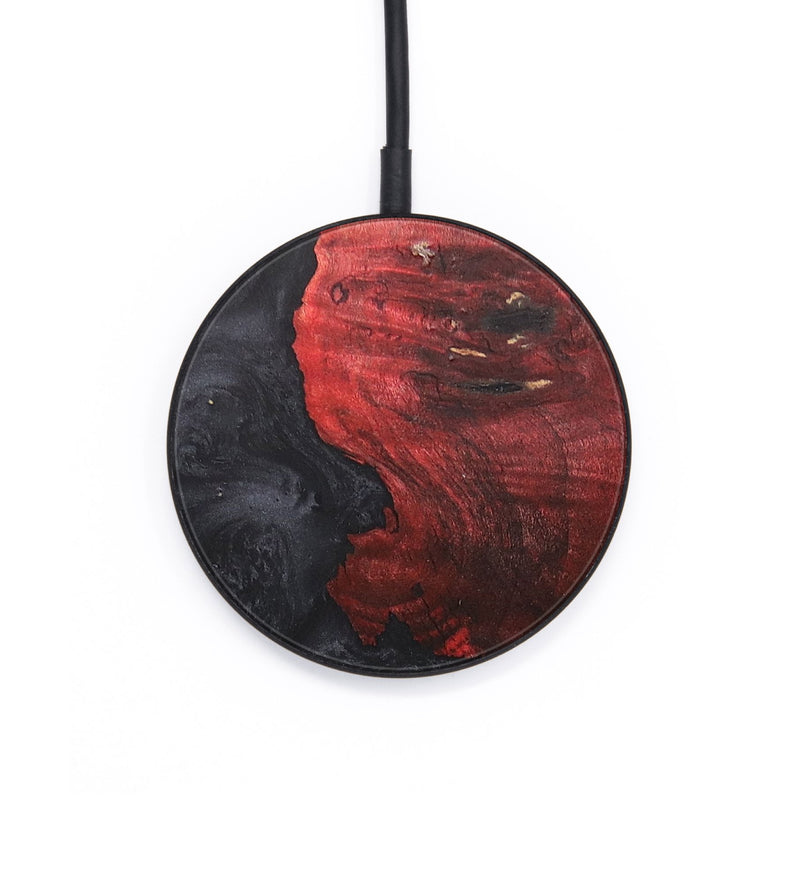 Circle Wood+Resin Wireless Charger - Angeline (Pure Black, 685704)