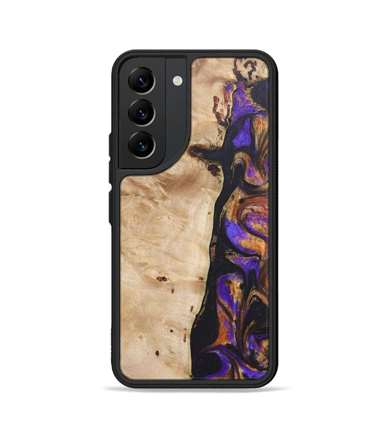 Galaxy S22 Wood+Resin Phone Case - Hector (Purple, 685788)