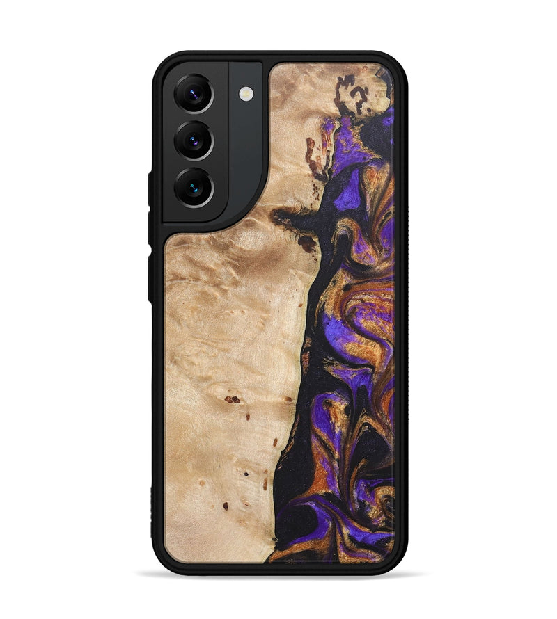 Galaxy S22 Plus Wood+Resin Phone Case - Hector (Purple, 685788)