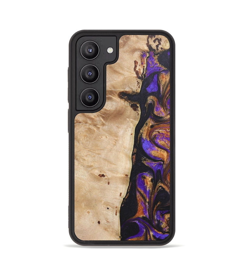 Galaxy S23 Wood+Resin Phone Case - Hector (Purple, 685788)