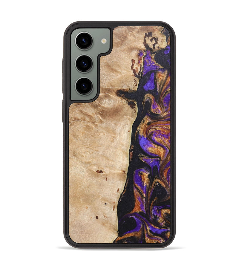 Galaxy S23 Plus Wood+Resin Phone Case - Hector (Purple, 685788)