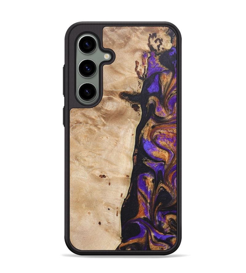 Galaxy S24 Plus Wood+Resin Phone Case - Hector (Purple, 685788)