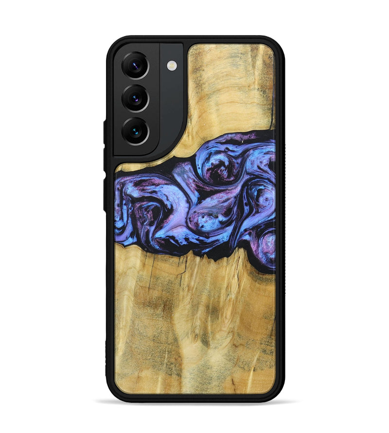 Galaxy S22 Plus Wood+Resin Phone Case - Deandre (Purple, 685899)