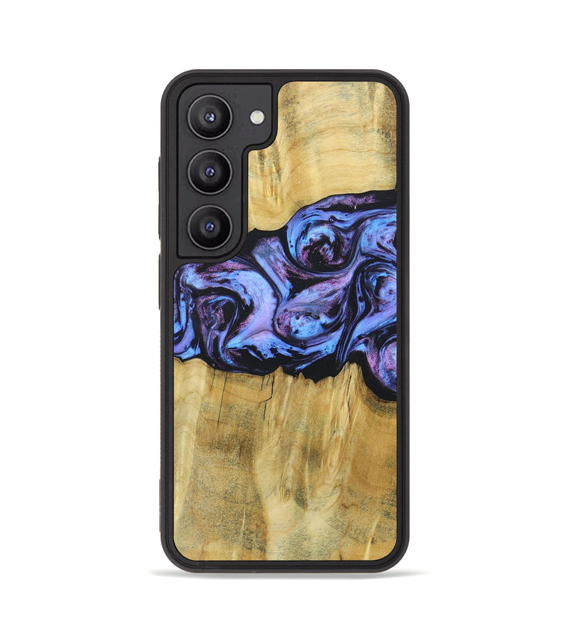 Galaxy S23 Wood+Resin Phone Case - Deandre (Purple, 685899)