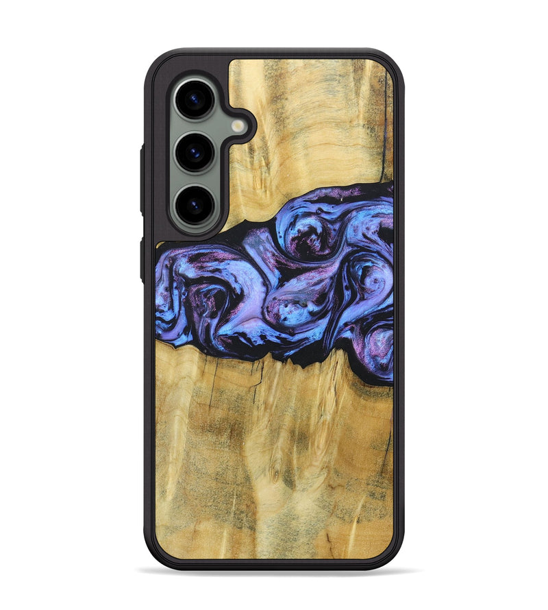 Galaxy S24 Plus Wood+Resin Phone Case - Deandre (Purple, 685899)