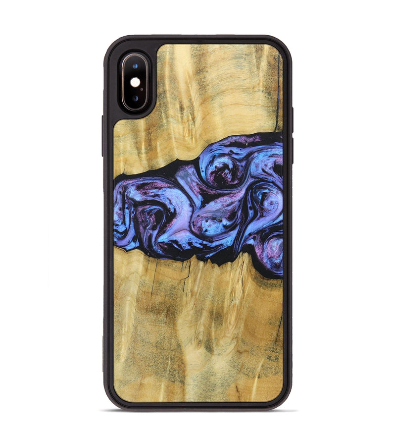 iPhone Xs Max Wood+Resin Phone Case - Deandre (Purple, 685899)