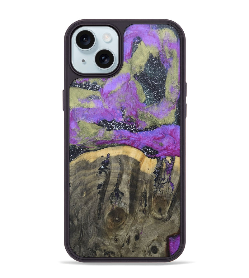 iPhone 15 Plus Wood+Resin Phone Case - Jennifer (Cosmos, 685985)