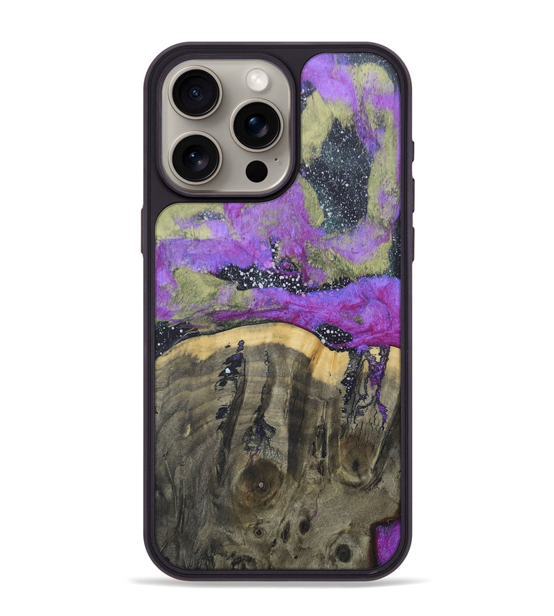 iPhone 15 Pro Max Wood+Resin Phone Case - Jennifer (Cosmos, 685985)