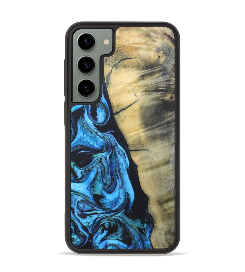 Galaxy S23 Plus Wood+Resin Phone Case - Paul (Blue, 685995)