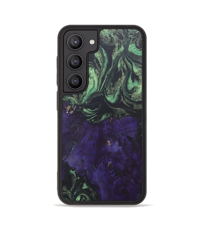 Galaxy S23 Wood+Resin Phone Case - Madilyn (Green, 686024)
