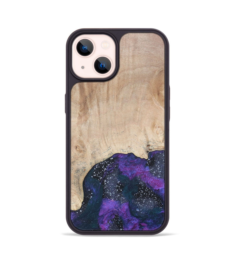 iPhone 14 Wood+Resin Phone Case - Penelope (Cosmos, 686064)