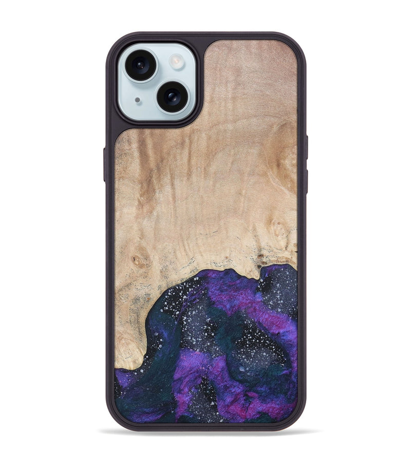 iPhone 15 Plus Wood+Resin Phone Case - Penelope (Cosmos, 686064)